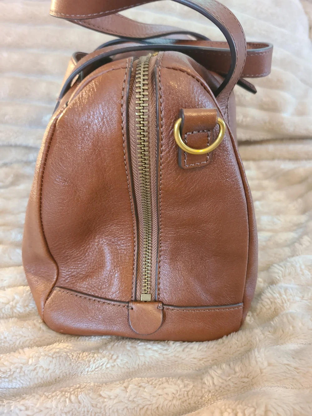 Authentic Fossil Sydney Satchel Bag Genuine Leather